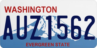 WA license plate AUZ1562