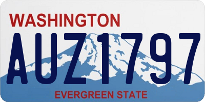 WA license plate AUZ1797