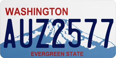 WA license plate AUZ2577