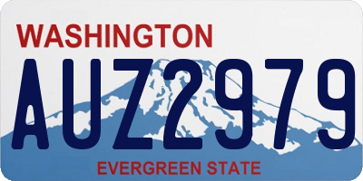 WA license plate AUZ2979