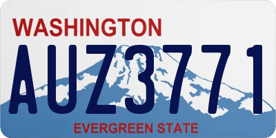 WA license plate AUZ3771