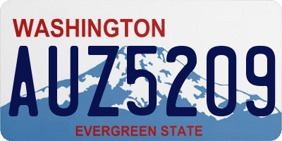 WA license plate AUZ5209