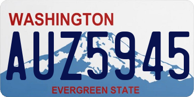 WA license plate AUZ5945