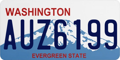 WA license plate AUZ6199