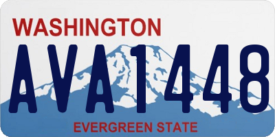 WA license plate AVA1448