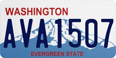 WA license plate AVA1507