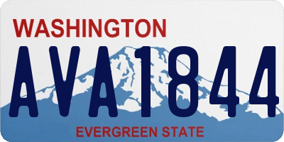 WA license plate AVA1844