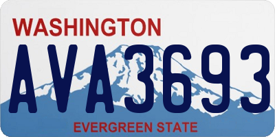 WA license plate AVA3693