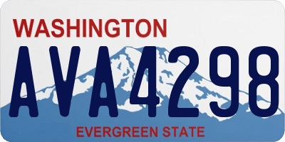 WA license plate AVA4298