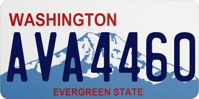WA license plate AVA4460