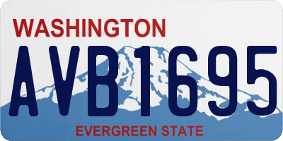 WA license plate AVB1695