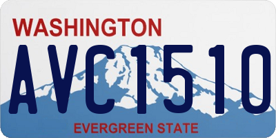 WA license plate AVC1510