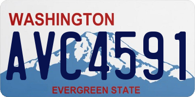 WA license plate AVC4591