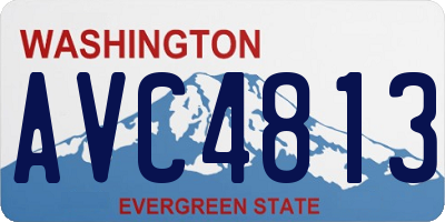 WA license plate AVC4813
