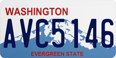 WA license plate AVC5146