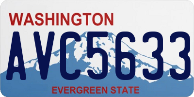 WA license plate AVC5633