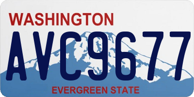 WA license plate AVC9677