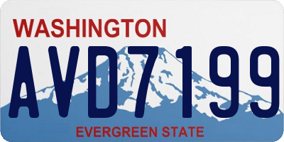 WA license plate AVD7199