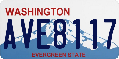WA license plate AVE8117