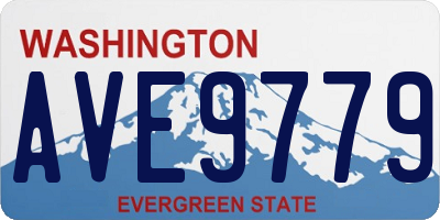 WA license plate AVE9779