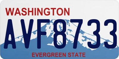 WA license plate AVF8733
