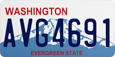 WA license plate AVG4691