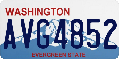 WA license plate AVG4852
