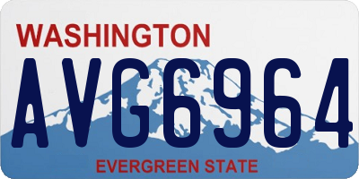 WA license plate AVG6964