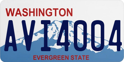 WA license plate AVI4004