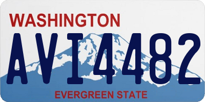 WA license plate AVI4482
