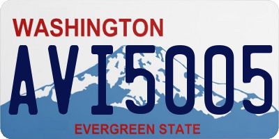 WA license plate AVI5005