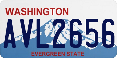 WA license plate AVL2656