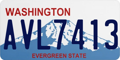 WA license plate AVL7413