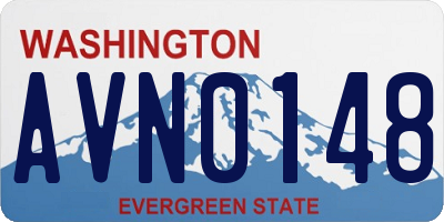 WA license plate AVN0148
