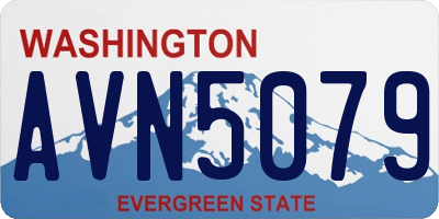 WA license plate AVN5079