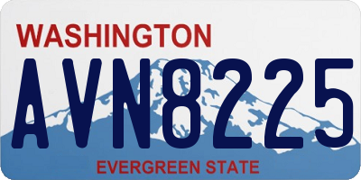 WA license plate AVN8225