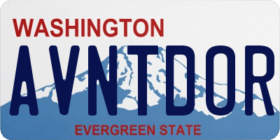 WA license plate AVNTDOR