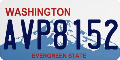 WA license plate AVP8152