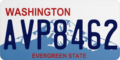 WA license plate AVP8462