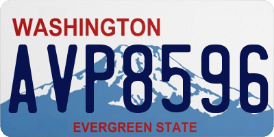 WA license plate AVP8596