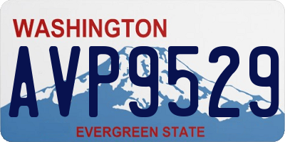 WA license plate AVP9529