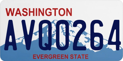 WA license plate AVQ0264