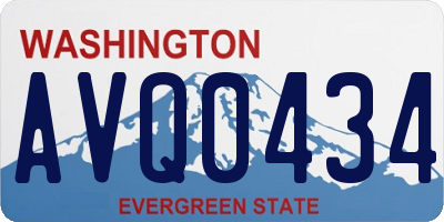 WA license plate AVQ0434