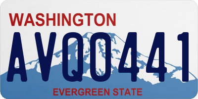 WA license plate AVQ0441