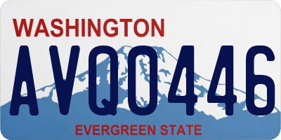 WA license plate AVQ0446