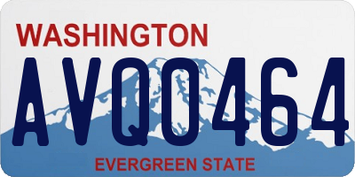 WA license plate AVQ0464