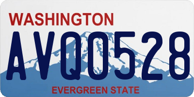 WA license plate AVQ0528