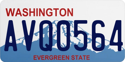 WA license plate AVQ0564