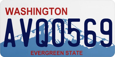 WA license plate AVQ0569