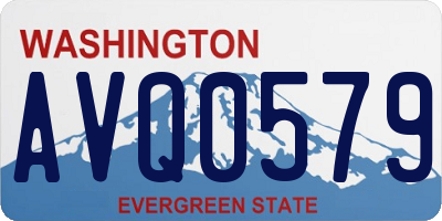 WA license plate AVQ0579